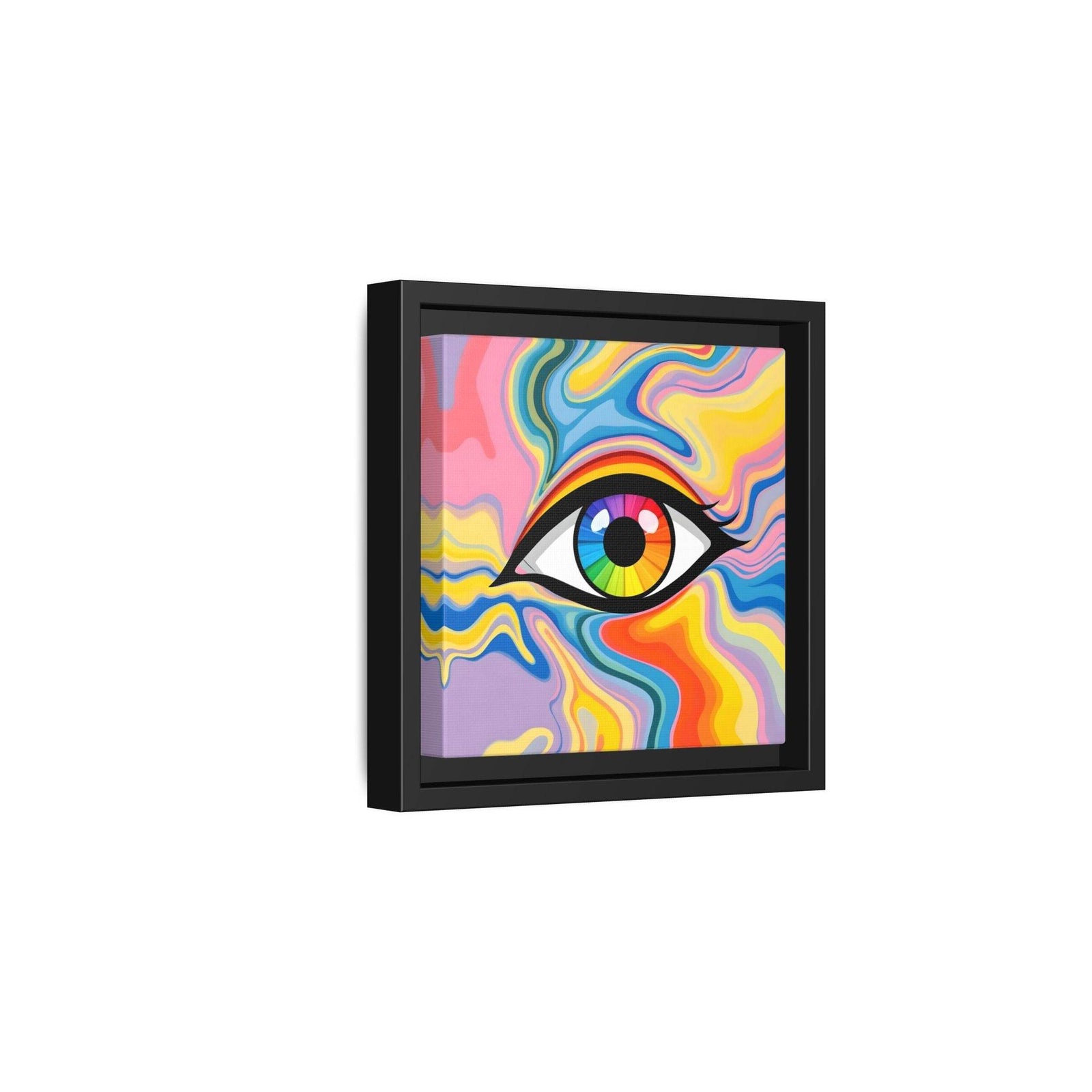 PsEyeFlow #27 - Spectrum Drift. (Matte Canvas, Framed (Multi-color)) - Highdellic