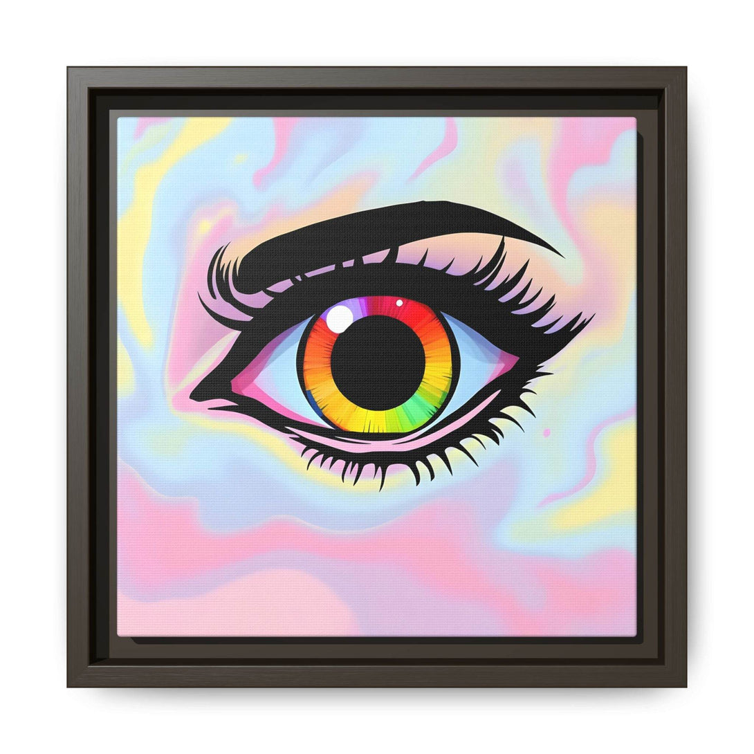 PsEyeFlow #35 - Spectrum Sentinel on Framed Matte Canvas (multi colour) - Highdellic
