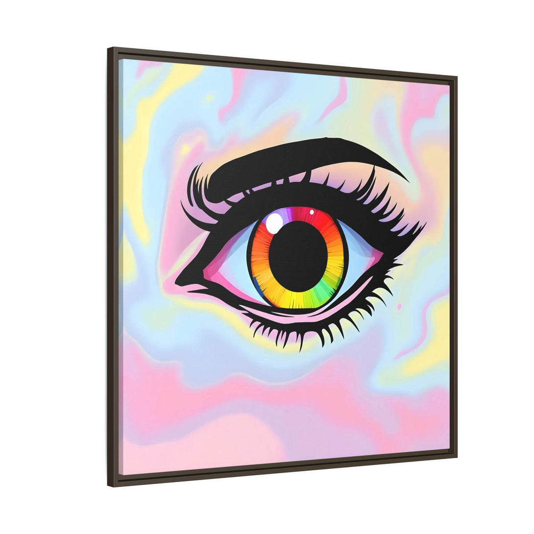 PsEyeFlow #35 - Spectrum Sentinel on Framed Matte Canvas (multi colour) - Highdellic