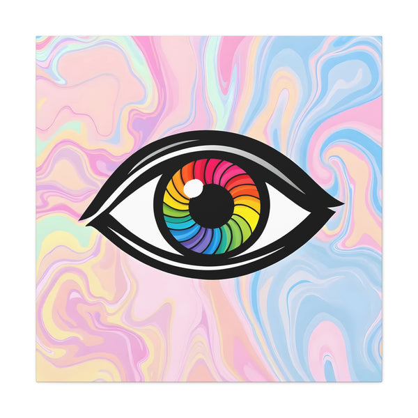 PsEyeFlow #10 - Hypnotic Spectrum. (Matte Canvas, Stretched, 1.25")