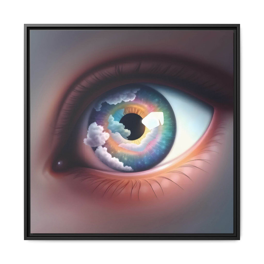 PsEyeDream #2 - Celestial Vision on Framed Matte Canvas - Highdellic