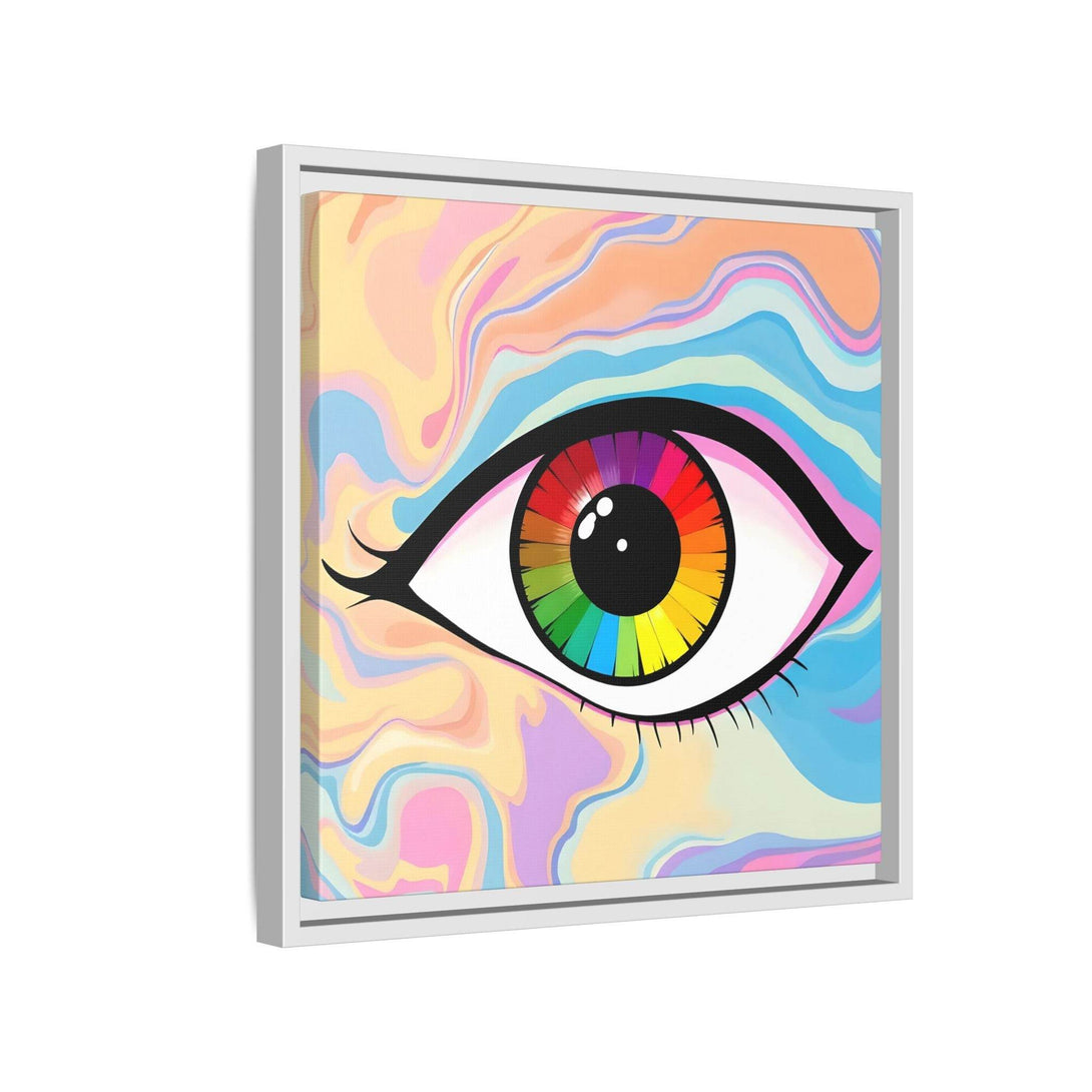 PsEyeFlow #1 – Prism Vision. (Matte Canvas, Framed, Multi-color) - Highdellic
