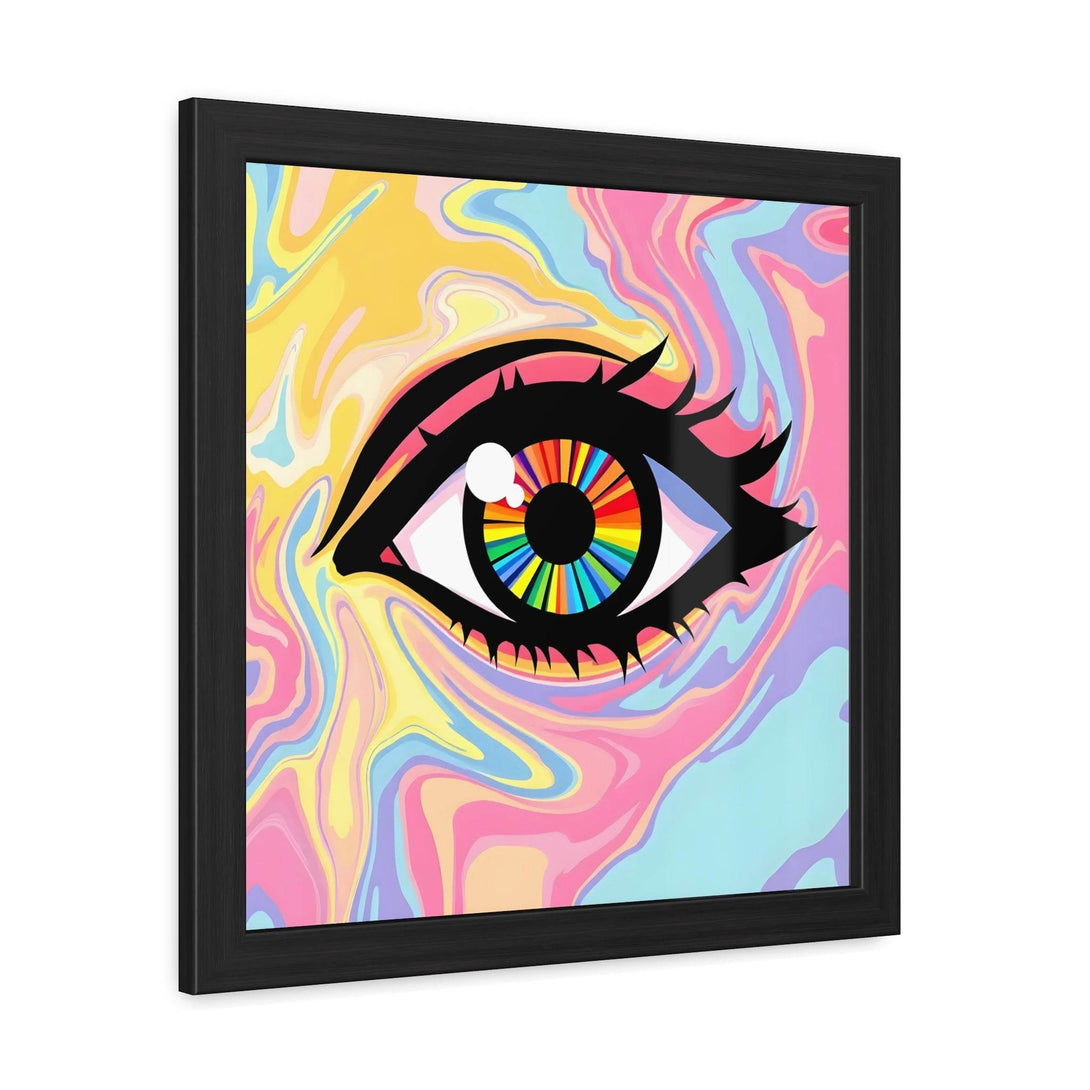PsEyeFlow #12 - Prismatic Glimpse. ( wood Framed semi-gloss coated paper ) - Highdellic