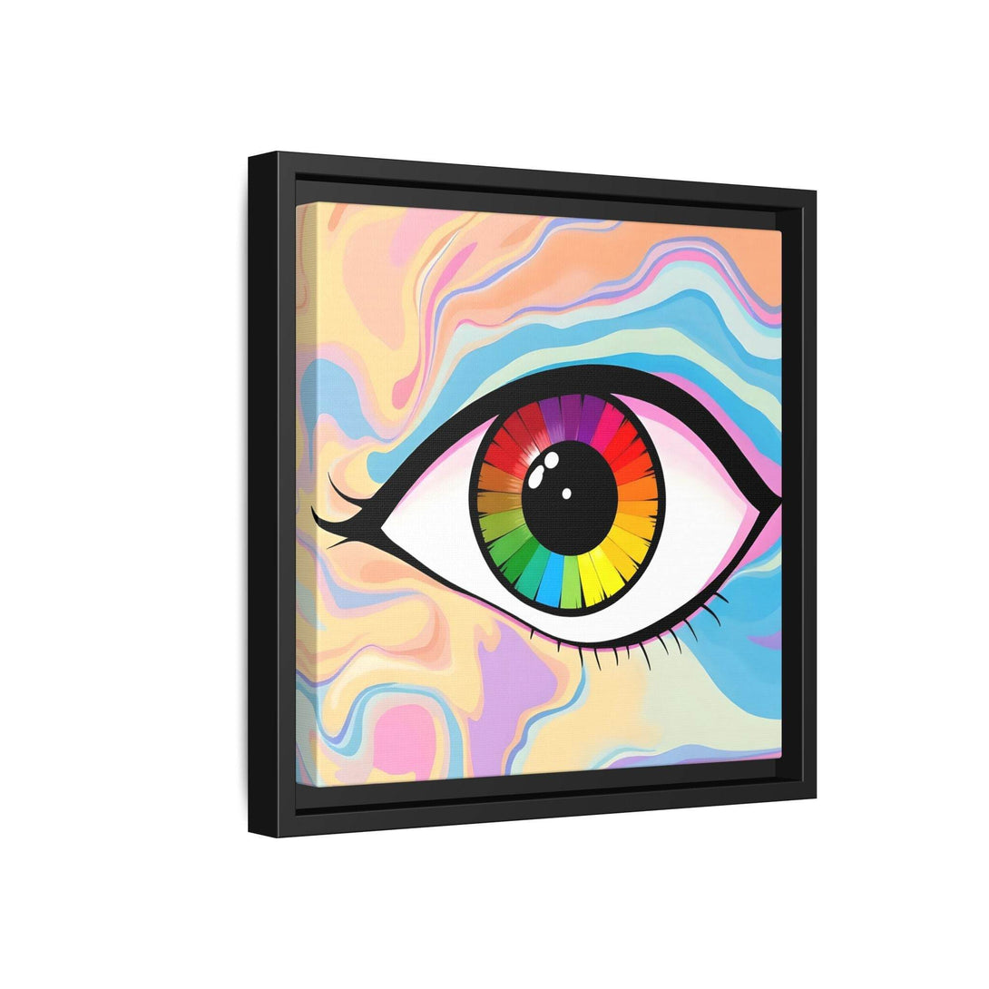 PsEyeFlow #1 – Prism Vision. (Matte Canvas, Framed, Multi-color) - Highdellic