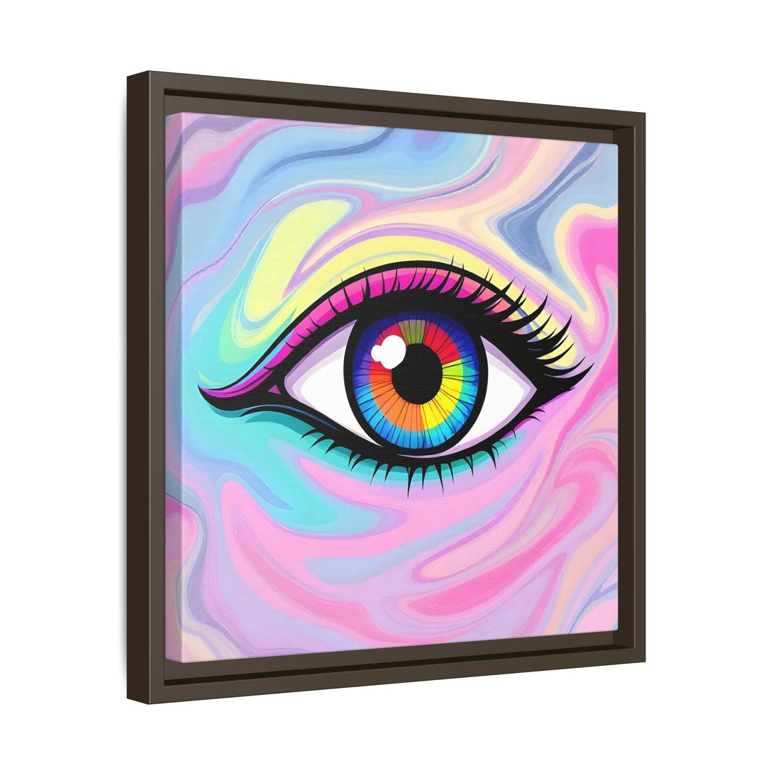 PsEyeFlow #8 - Radiant Vision. ( Colourful Framed Matte Canvas Decor ) - Highdellic