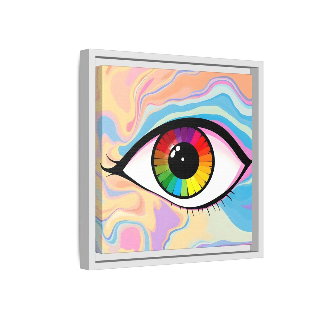 PsEyeFlow #1 – Prism Vision. (Matte Canvas, Framed, Multi-color) - Highdellic