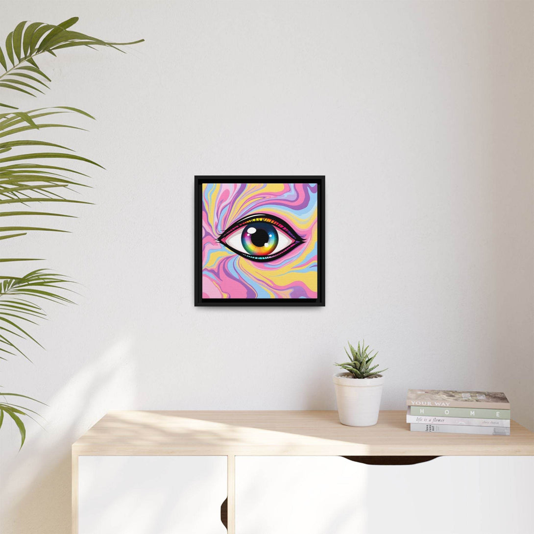 PsEyeFlow #29 - Spectrum Gaze.b (Matte Canvas, Framed (Multi-color)) - Highdellic