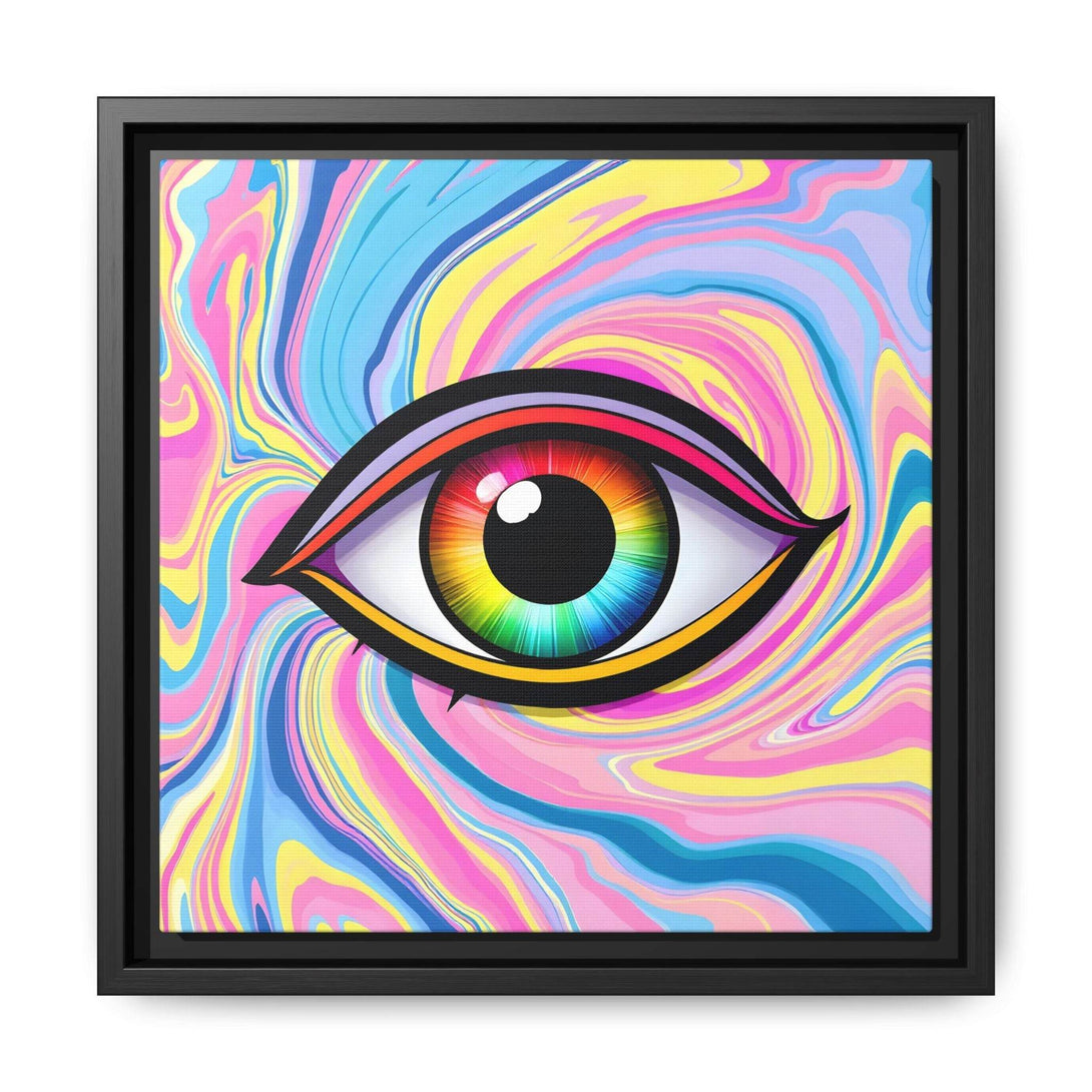 PsEyeFlow #31 - The Kaleidosoul on Framed Matte Canvas - Highdellic