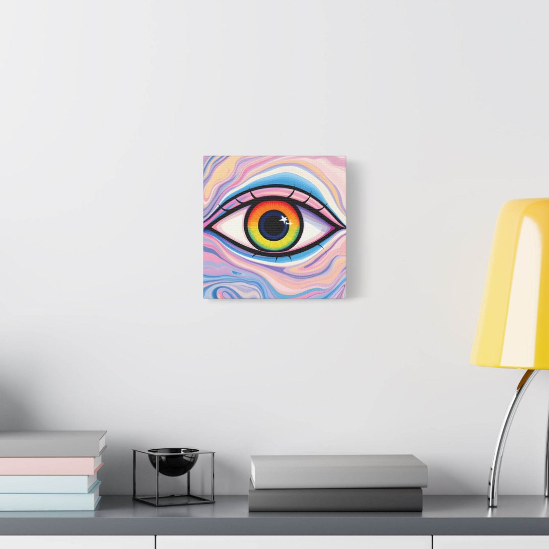 PsEyeFlow #9 - Celestial Stare. (Satin Canvas, Stretched) - Highdellic