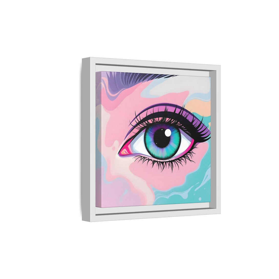 PsEyeFlow #2 – Lucid Gaze. ( Colorful Framed Matte Canvas Decor ) - Highdellic