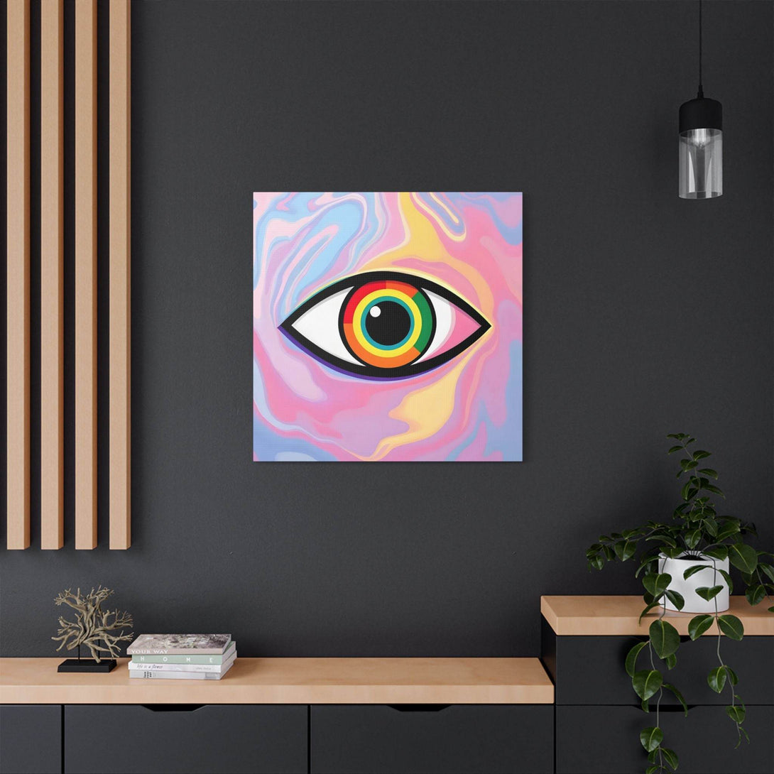 PsEyeFlow #6 - Vortex Vision. (Satin Canvas, Stretched) - Highdellic