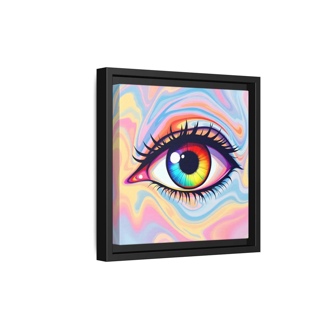 PsEyeFlow #20 - Dreamwave Vision. ( Colorful Framed Matte Canvas Decor ) - Highdellic