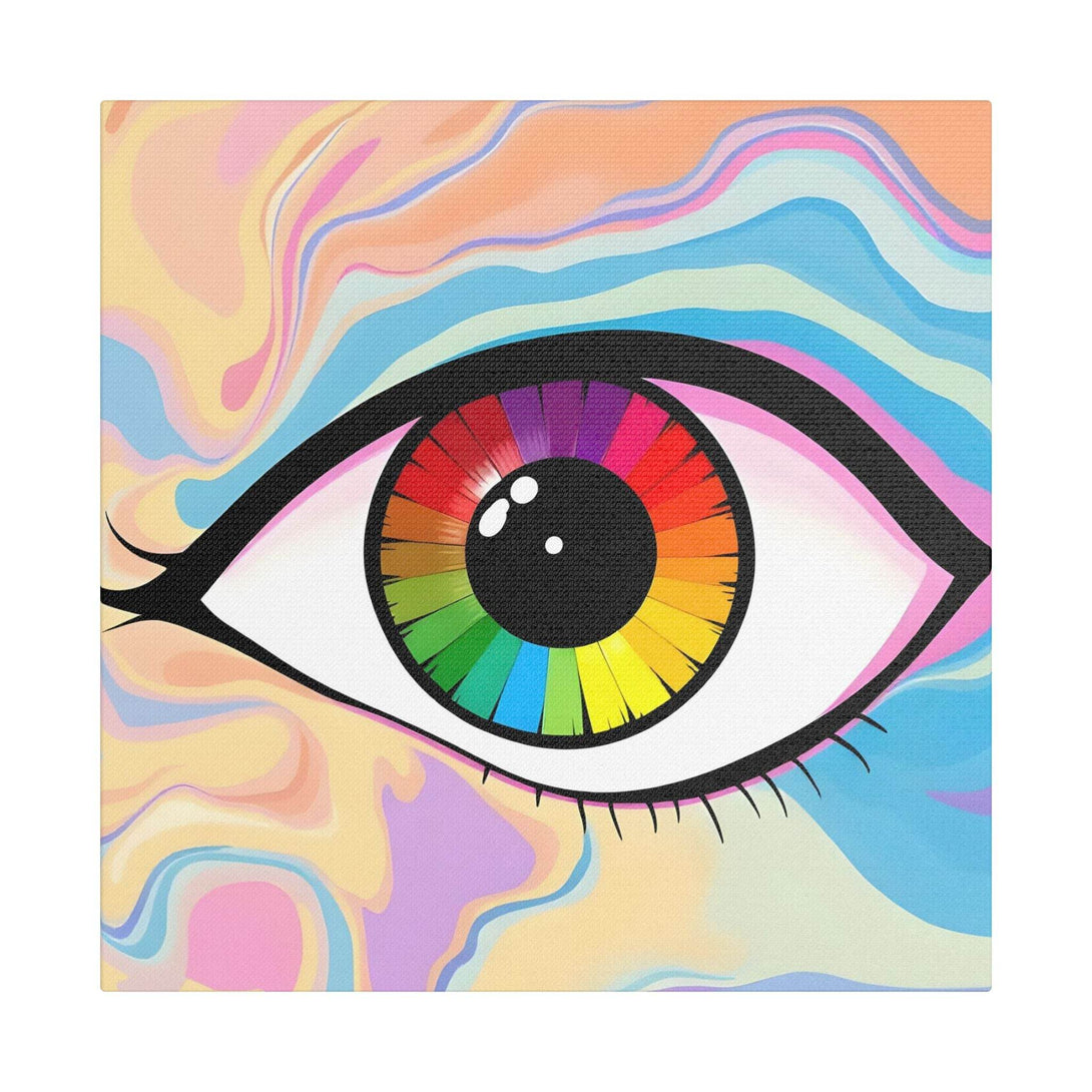 PsEyeFlow #1 – Prism Vision. (Satin Canvas, Stretched) - Highdellic