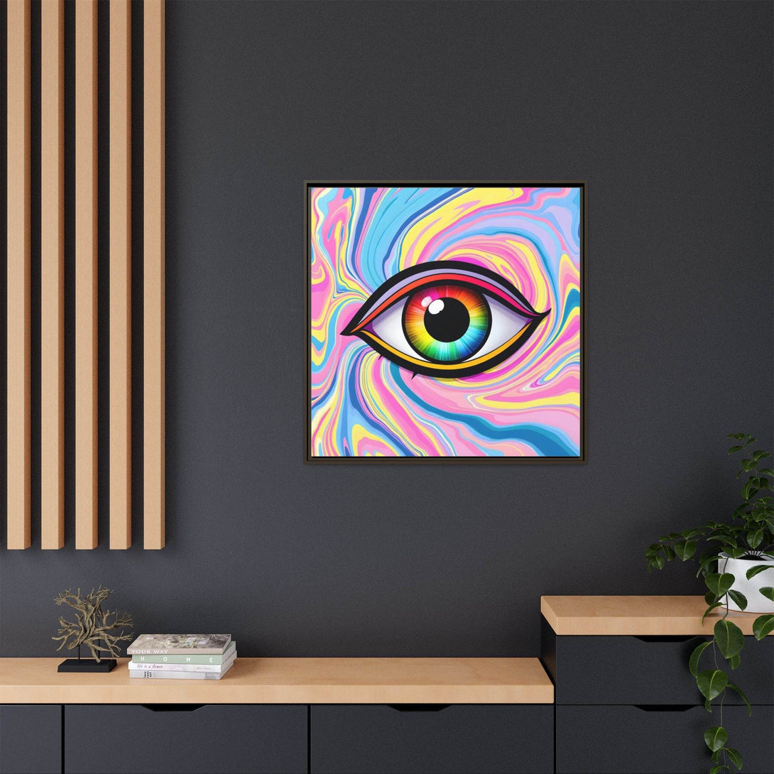 PsEyeFlow #31 - The Kaleidosoul on Framed Matte Canvas - Highdellic