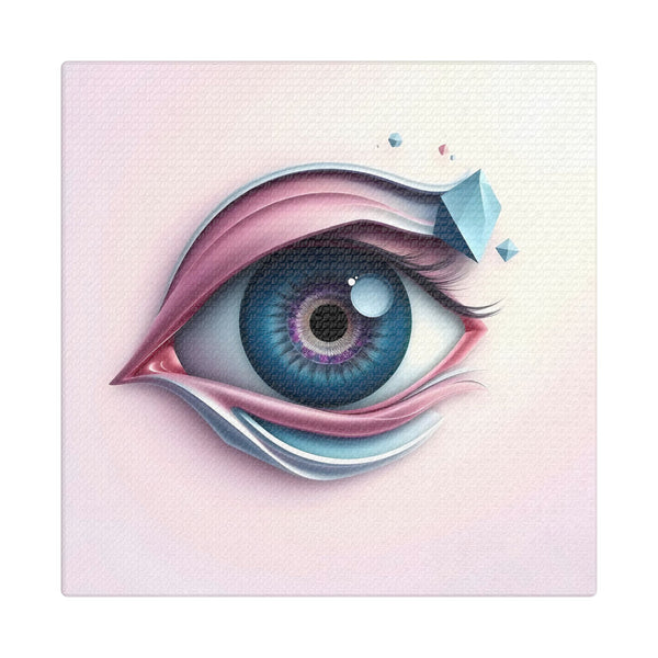 PsEyeDream #24 - Crystal Intuition (Stretched Satin Canvas)