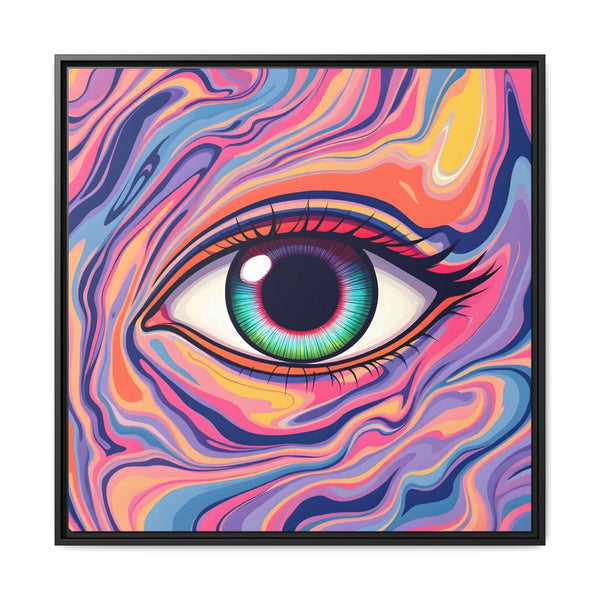 PsEyeFlow #26 - Vivid Echo - (Matte Canvas, Framed (Multi-color)) - Highdellic