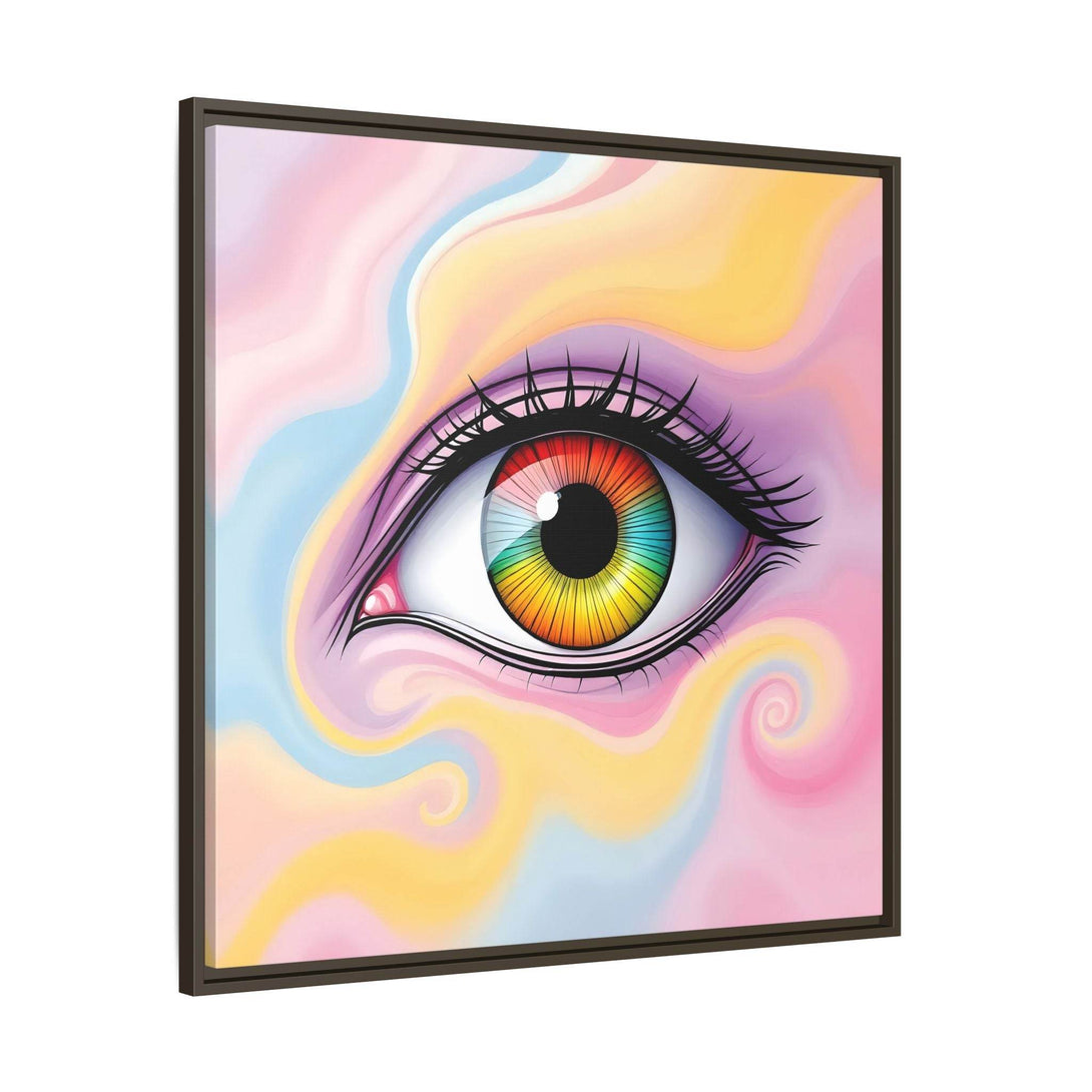 PsEyeFlow #36 – The Whispering Spiral on Framed Matte Canvas - Highdellic