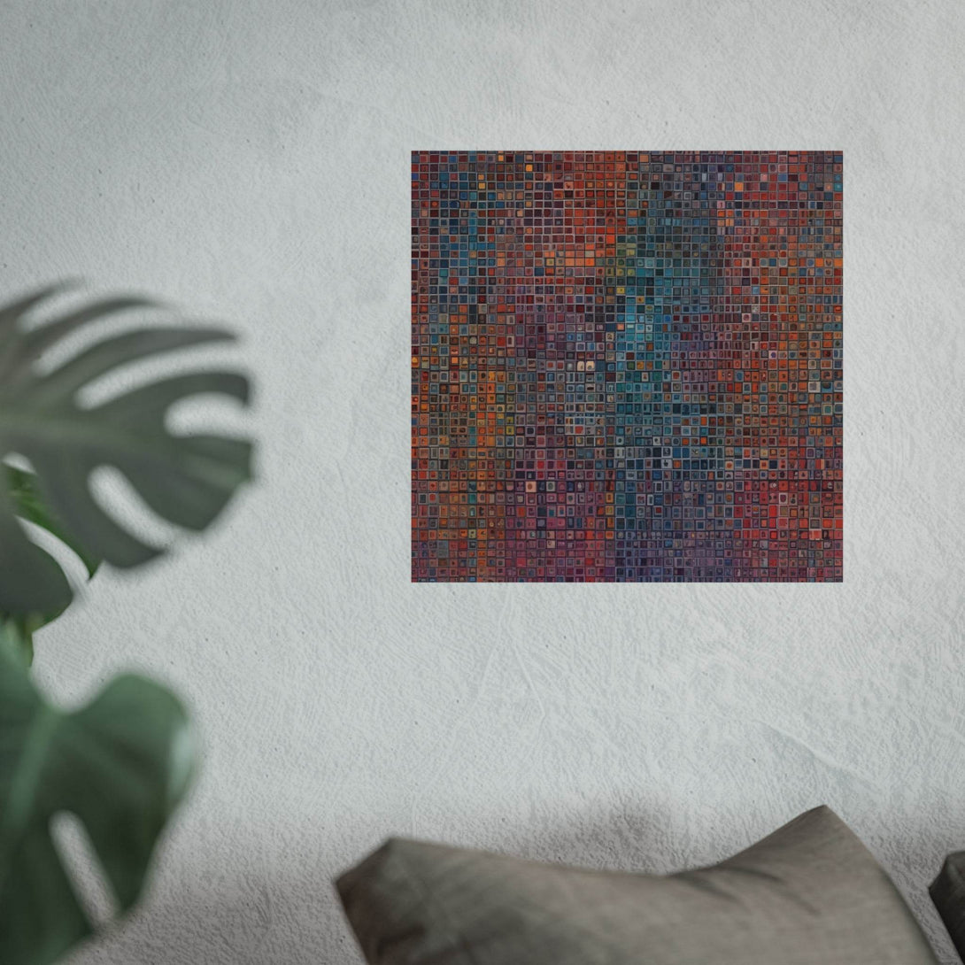 PsEyeCode #2 - Encrypted Echo - on Square Fine Art Poster - Highdellic