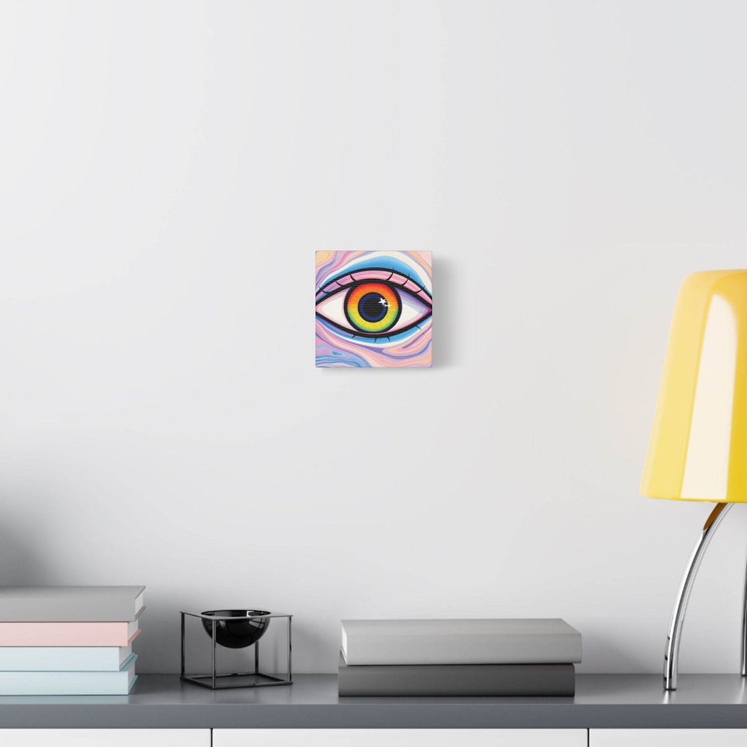 PsEyeFlow #9 - Celestial Stare. (Satin Canvas, Stretched) - Highdellic