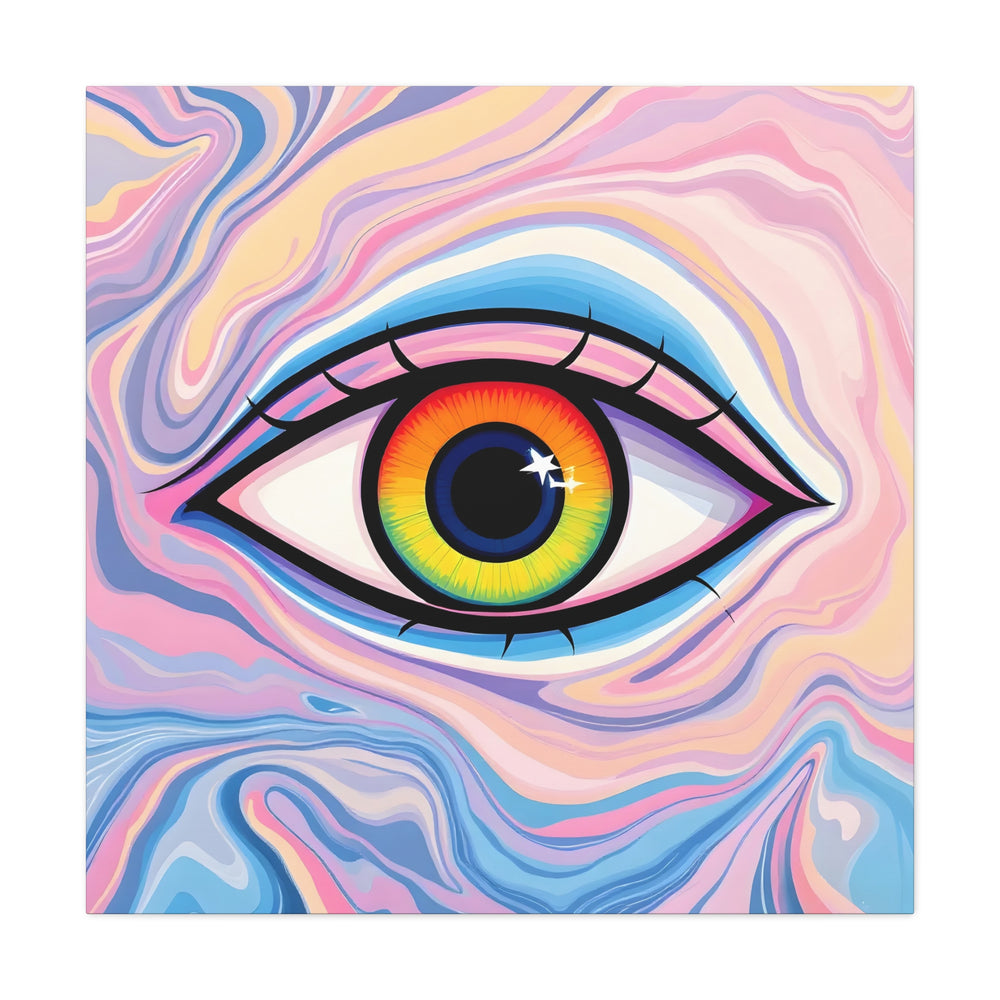 PsEyeFlow #9 - Celestial Stare. (Matte Canvas, Stretched, 1.25")