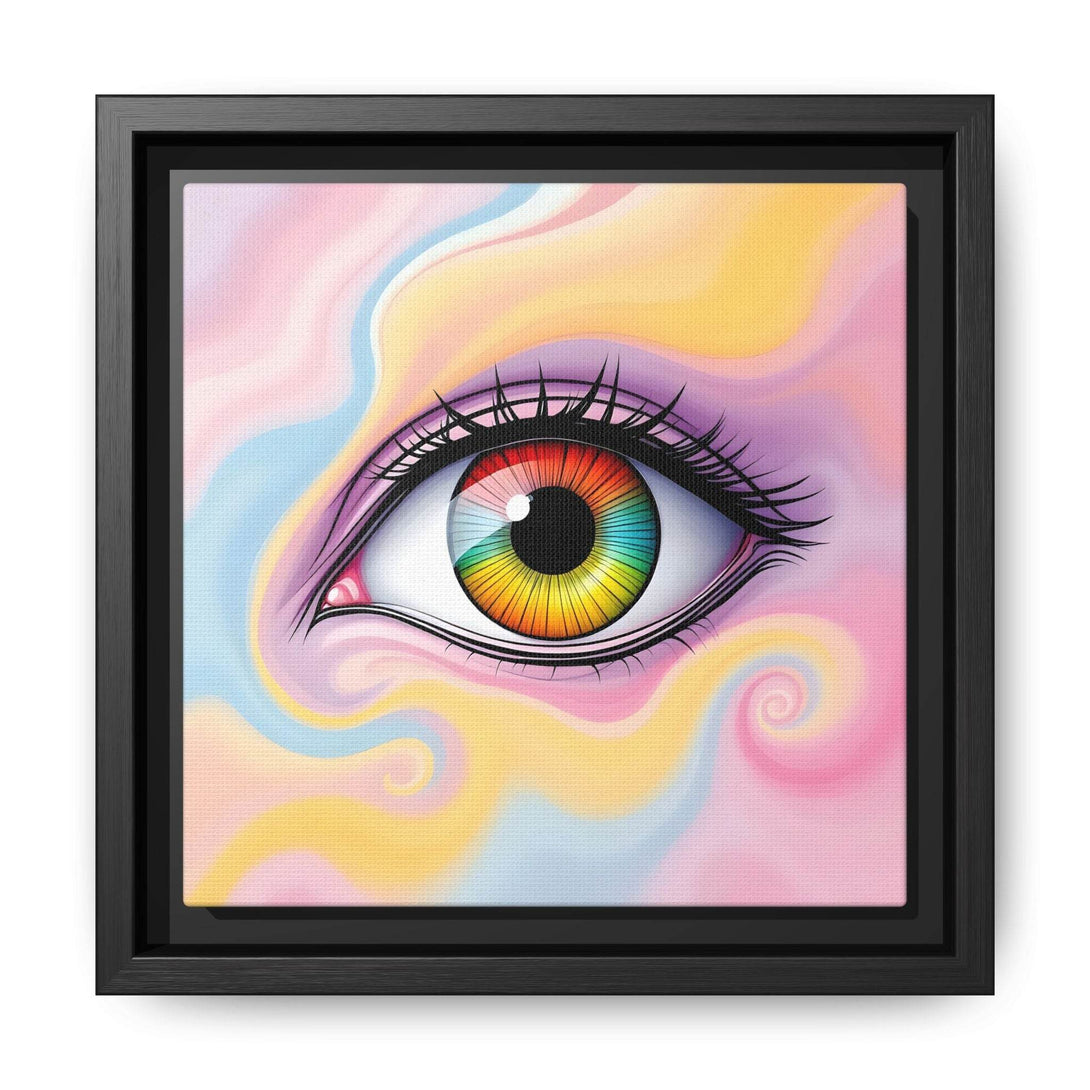 PsEyeFlow #36 – The Whispering Spiral on Framed Matte Canvas - Highdellic