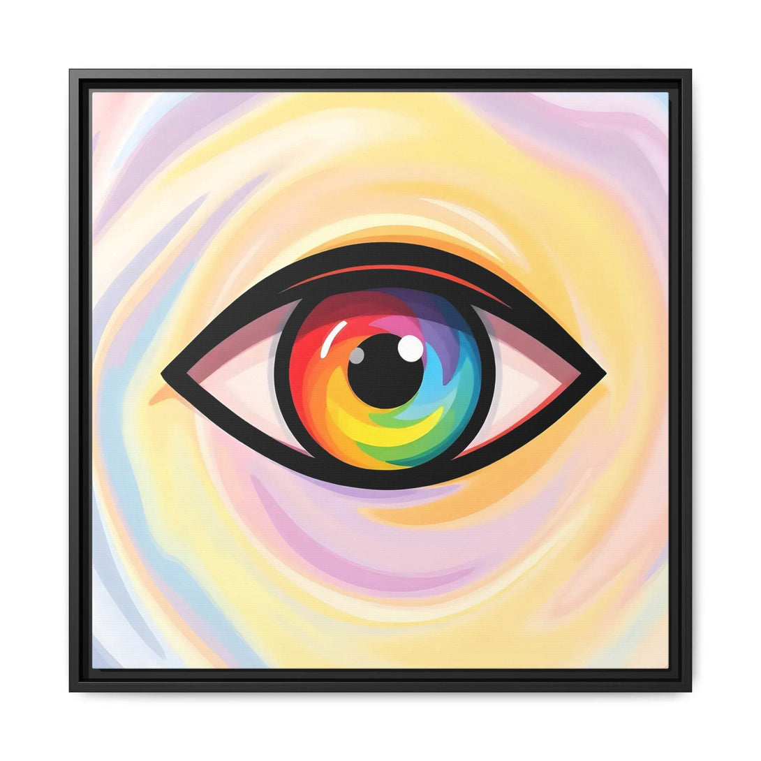 PsEyeFlow #18 - Ethereal Visionb. ( Colorful Framed Matte Canvas Decor ) - Highdellic