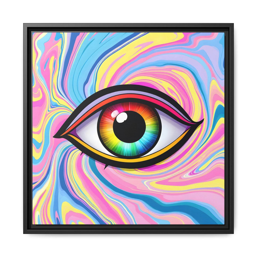 PsEyeFlow #31 - The Kaleidosoul on Framed Matte Canvas - Highdellic