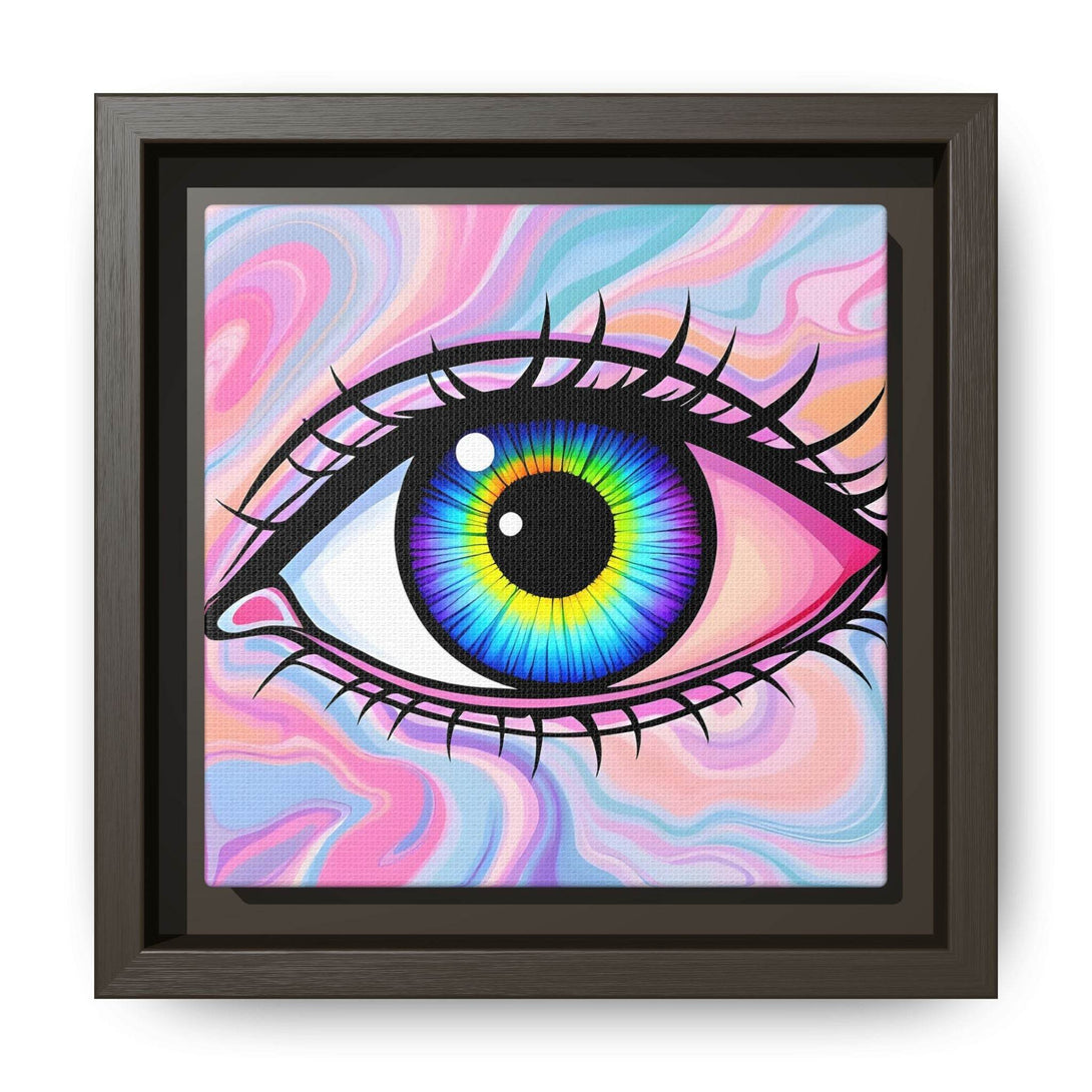 PsEyeFlow #3 – Vivid Mirage (Matte Canvas, Framed (Multi-color)) - Highdellic