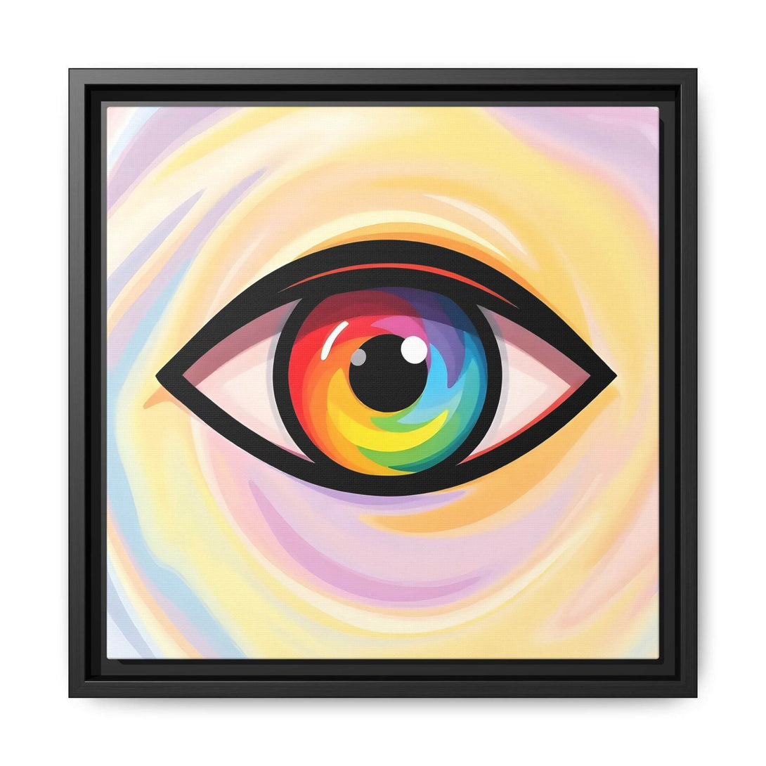 PsEyeFlow #18 - Ethereal Visionb. ( Colorful Framed Matte Canvas Decor ) - Highdellic