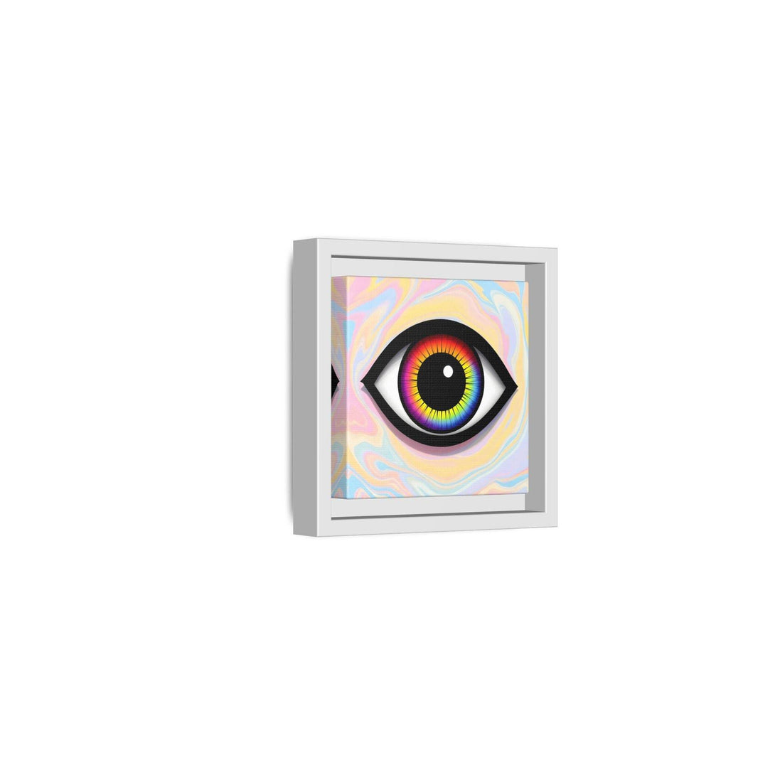 PsEyeFlow #25 - Chromatic Horizon. (Matte Canvas, Framed (Multi-color)) - Highdellic