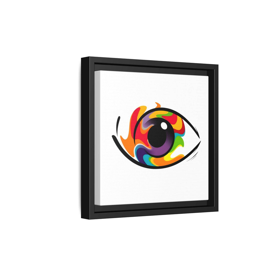 PsEyeGo 3 – Chromatic Flame on Framed Matte Canvas (Multi-color) - Highdellic