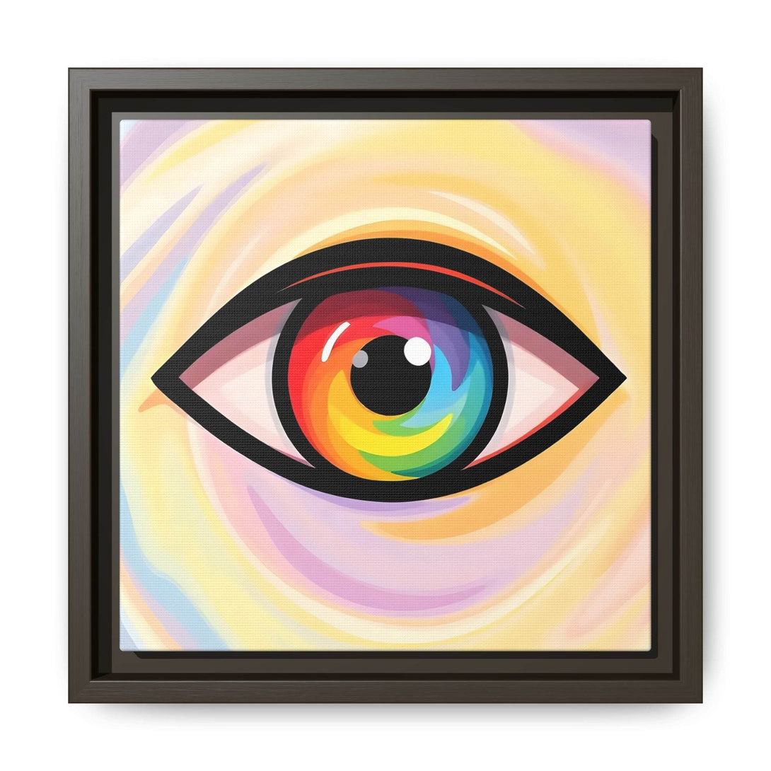 PsEyeFlow #18 - Ethereal Visionb. ( Colorful Framed Matte Canvas Decor ) - Highdellic