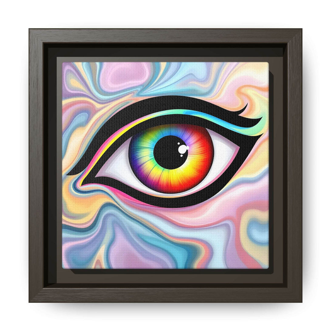 PsEyeFlow #24 - Prism Reflection (Square Matte Canvas, Framed (Multi-color)) - Highdellic