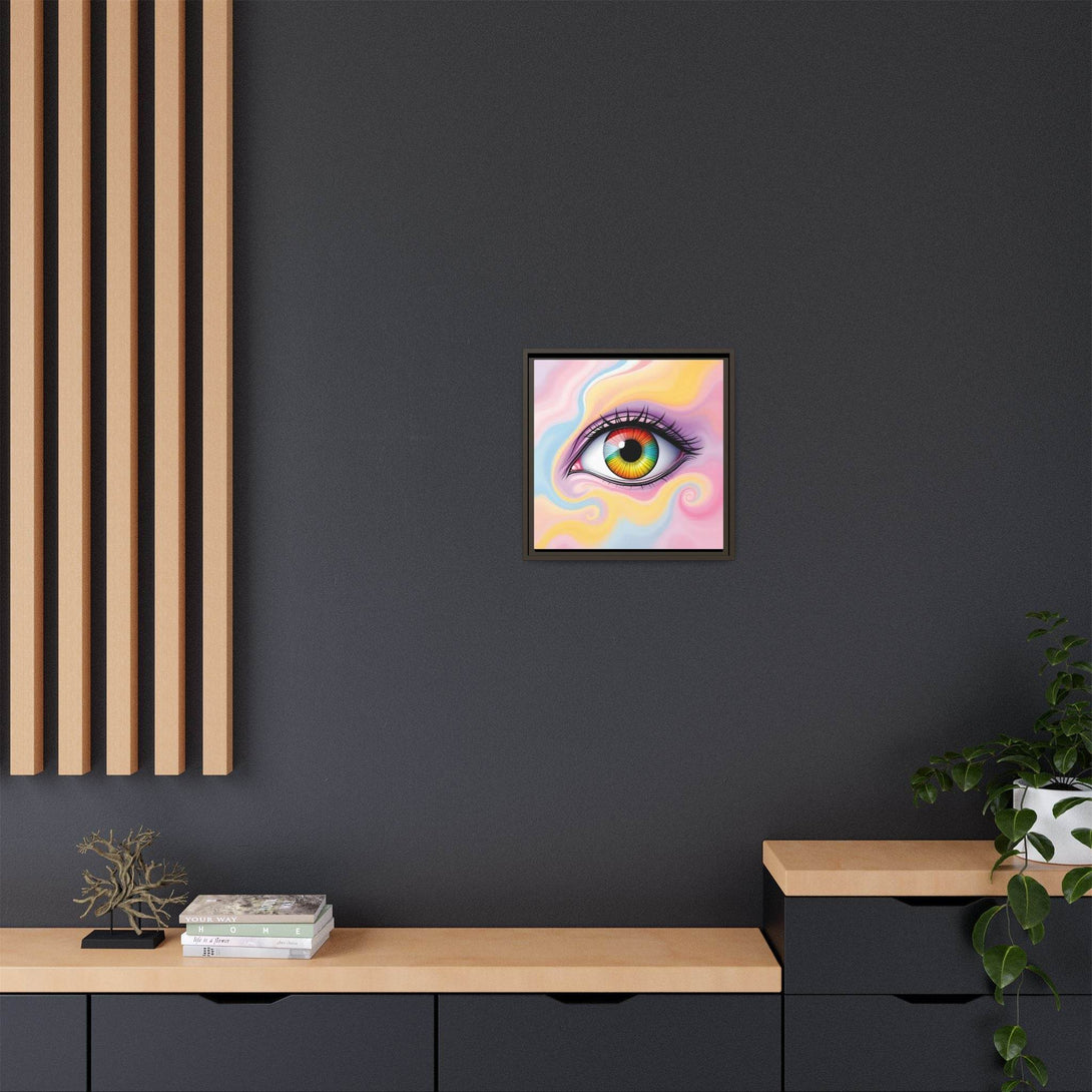 PsEyeFlow #36 – The Whispering Spiral on Framed Matte Canvas - Highdellic