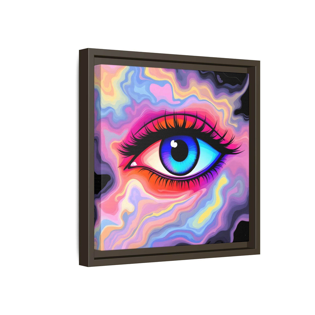 PsEyeFlow #23 - Nebula Gaze ( Colorful Framed Matte Canvas Decor ) - Highdellic
