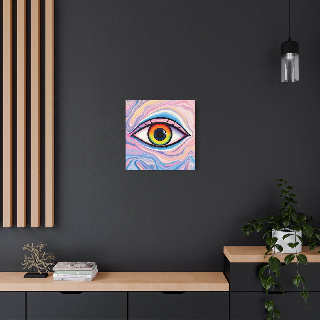 PsEyeFlow #9 - Celestial Stare. (Satin Canvas, Stretched) - Highdellic