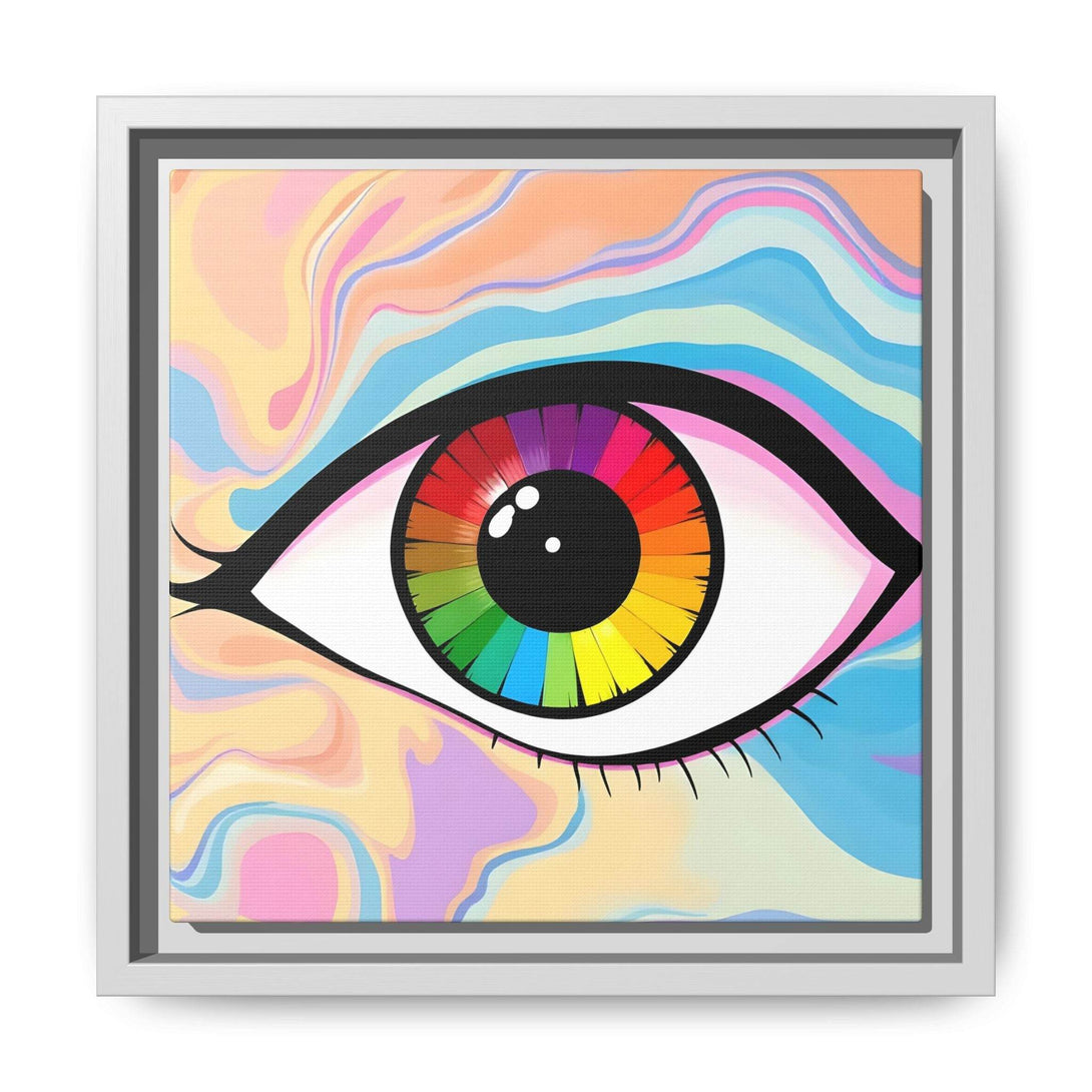 PsEyeFlow #1 – Prism Vision. (Matte Canvas, Framed, Multi-color) - Highdellic