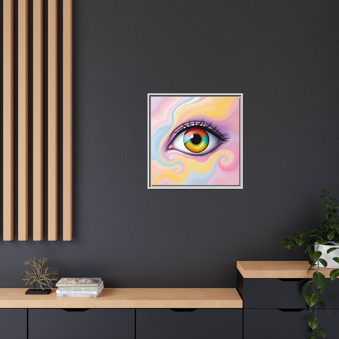 PsEyeFlow #36 – The Whispering Spiral on Framed Matte Canvas - Highdellic