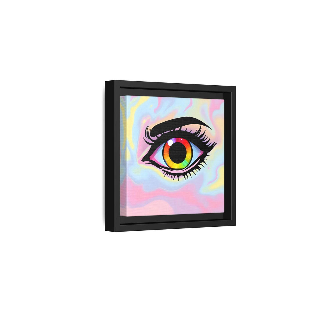 PsEyeFlow #35 - Spectrum Sentinel on Framed Matte Canvas (multi colour) - Highdellic