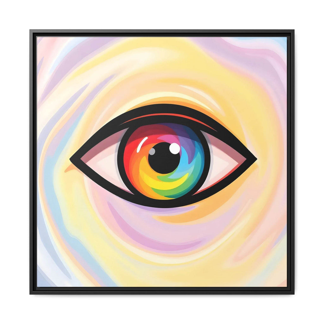 PsEyeFlow #18 - Ethereal Visionb. ( Colorful Framed Matte Canvas Decor ) - Highdellic