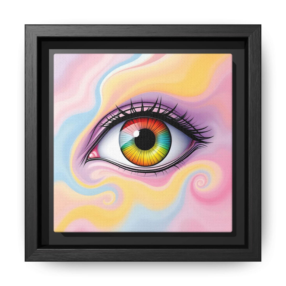 PsEyeFlow #36 – The Whispering Spiral on Framed Matte Canvas - Highdellic