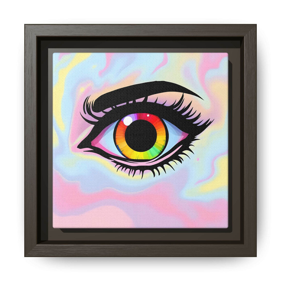 PsEyeFlow #35 - Spectrum Sentinel on Framed Matte Canvas (multi colour) - Highdellic