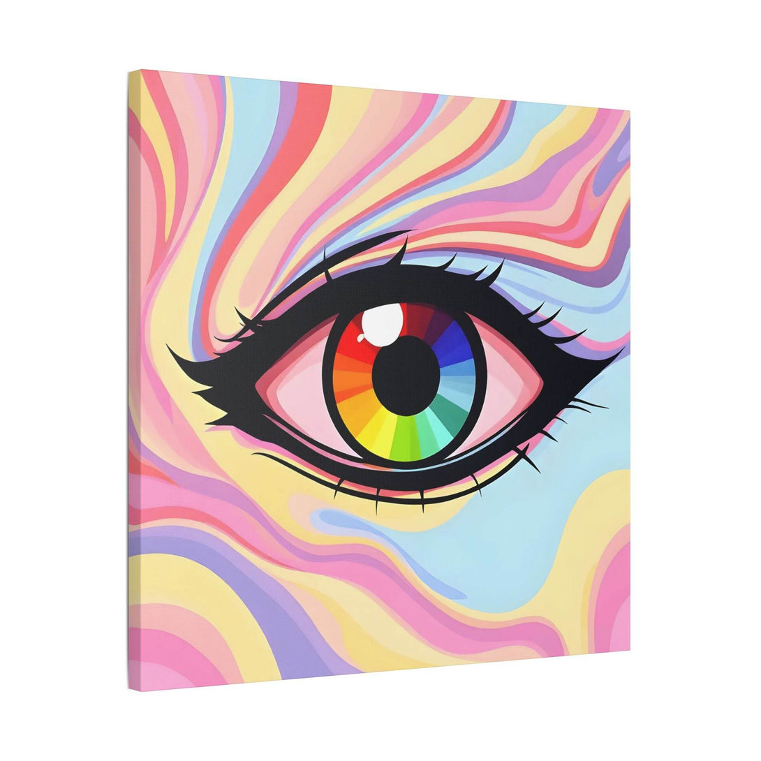 PsEyeFlow #15 - Chromatic Dream. (Satin Canvas, Stretched) - Highdellic