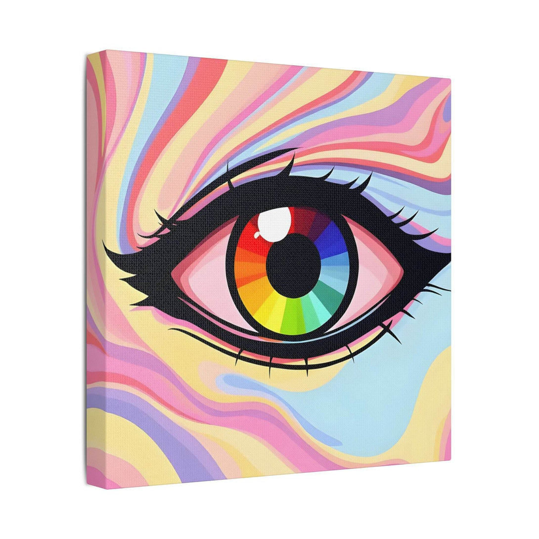 PsEyeFlow #15 - Chromatic Dream. (Satin Canvas, Stretched) - Highdellic