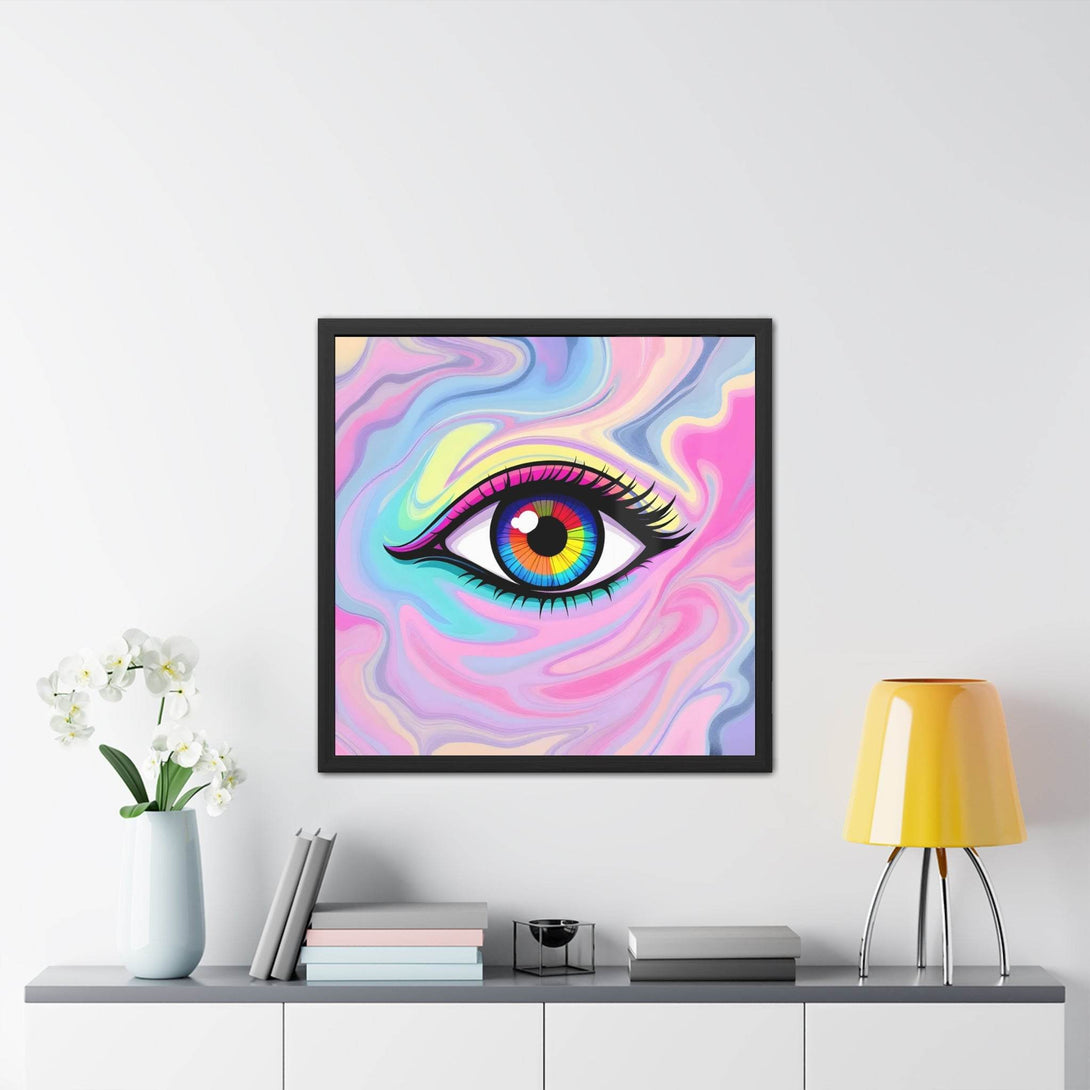 PsEyeFlow #8 - Radiant Vision. ( wood Framed semi-gloss coated paper ) - Highdellic