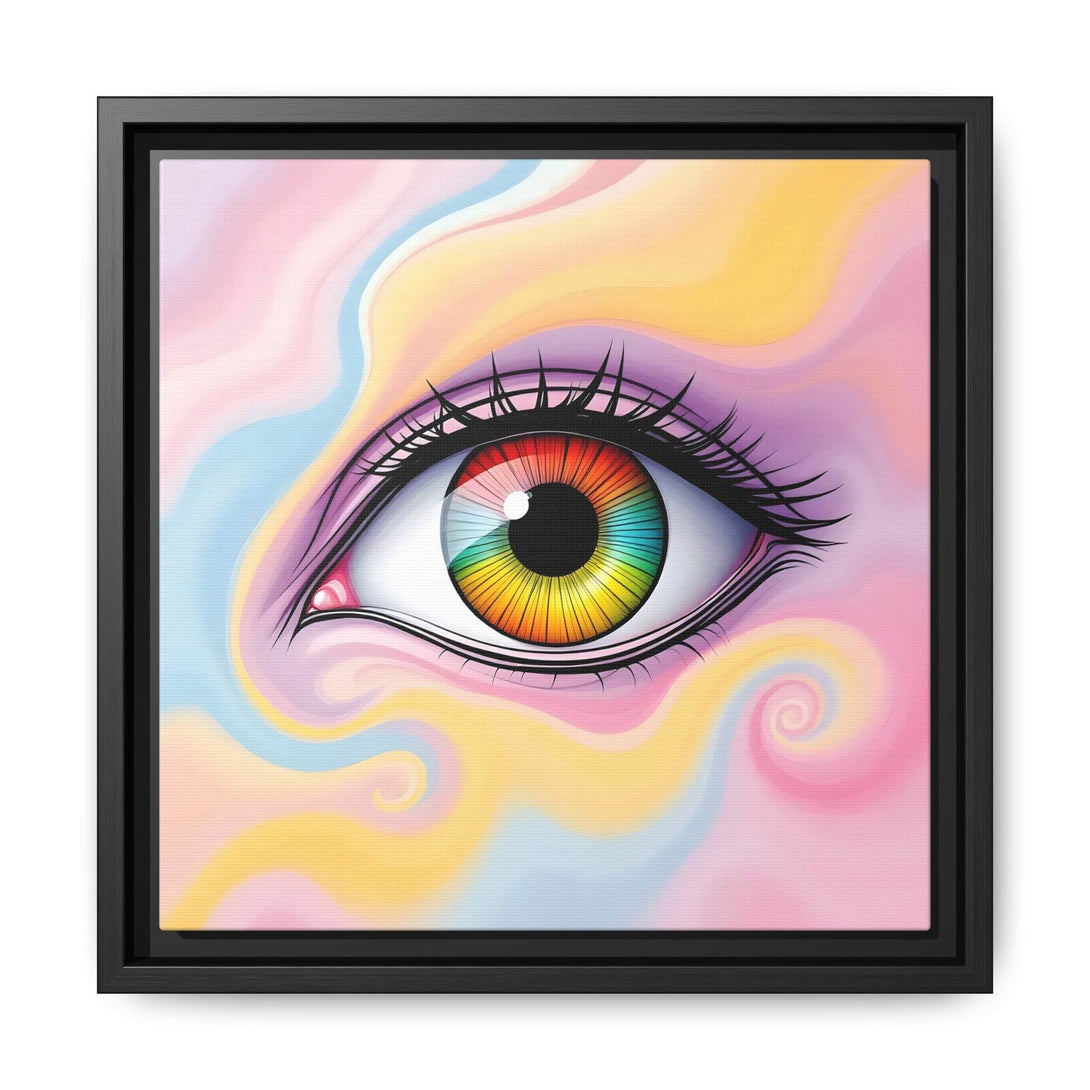 PsEyeFlow #36 – The Whispering Spiral on Framed Matte Canvas - Highdellic