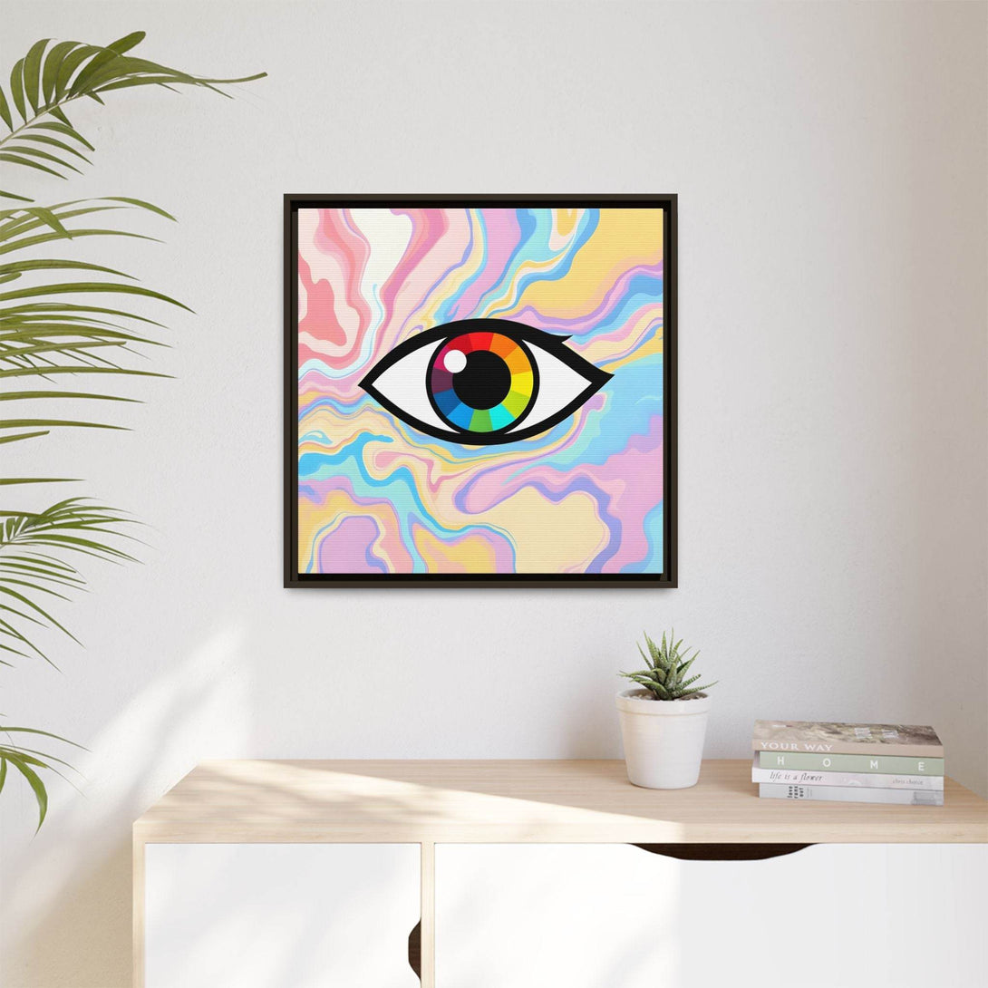 PsEyeFlow #30 - Spectrum Vision (Matte Canvas, Framed (Multi-color)) - Highdellic