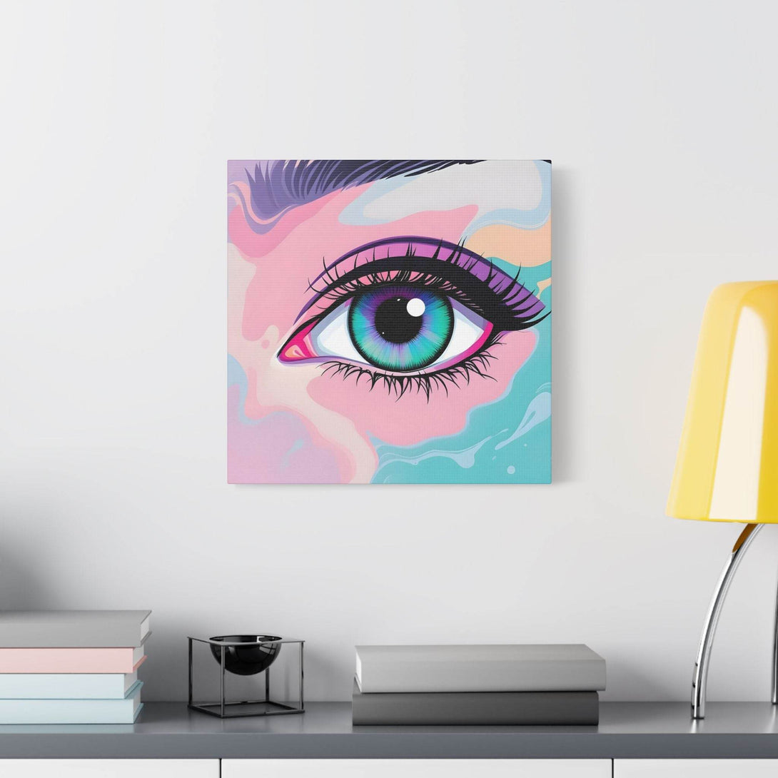 PsEyeFlow #2 – Lucid Gaze. (Satin Canvas, Stretched) - Highdellic