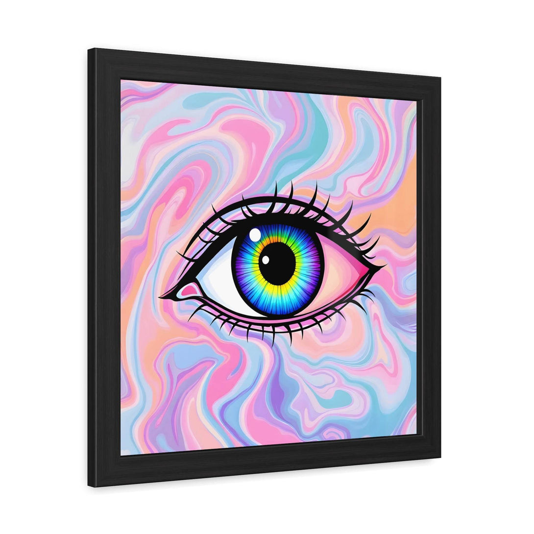 PsEyeFlow #3 – Vivid Mirage. ( wood Framed semi-gloss coated paper ) - Highdellic