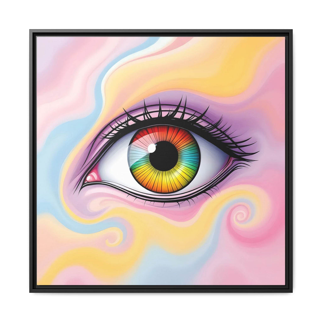 PsEyeFlow #36 – The Whispering Spiral on Framed Matte Canvas - Highdellic